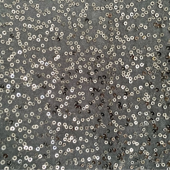 Charter Club Sequin Black Top Size Medium - Picture 3 of 5